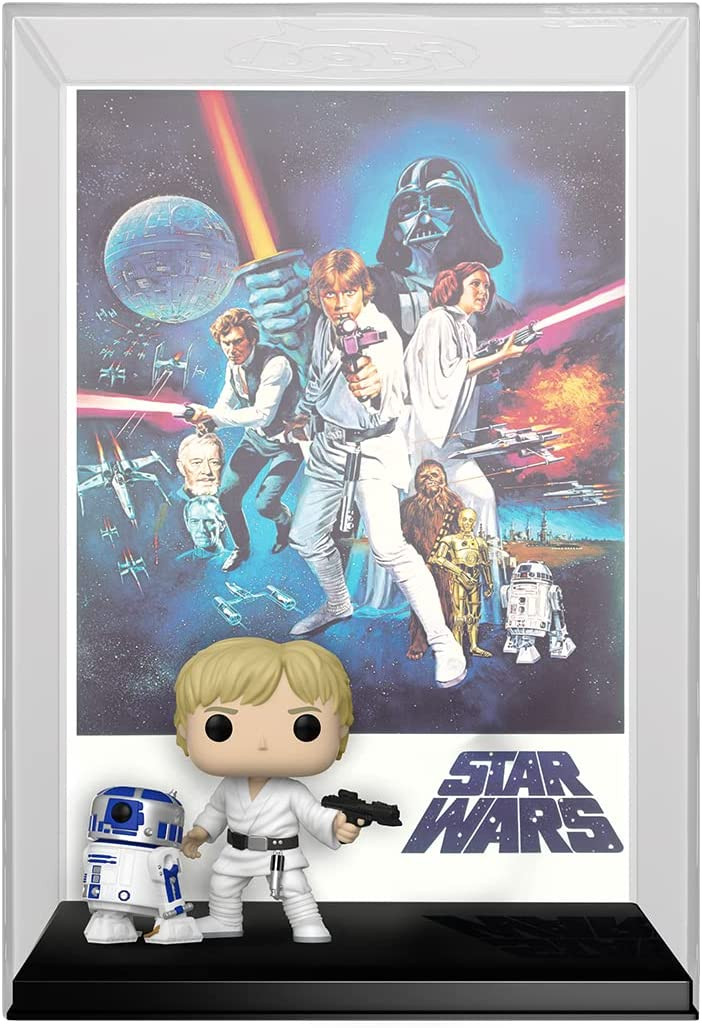 Funko Pop! Movie Poster Star Wars A New Hope Luke Skywalker& R2-D2