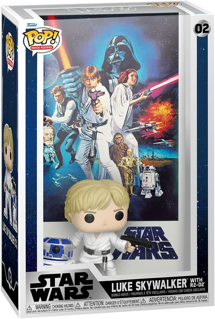Funko Pop! Movie Poster Star Wars A New Hope Luke Skywalker& R2-D2