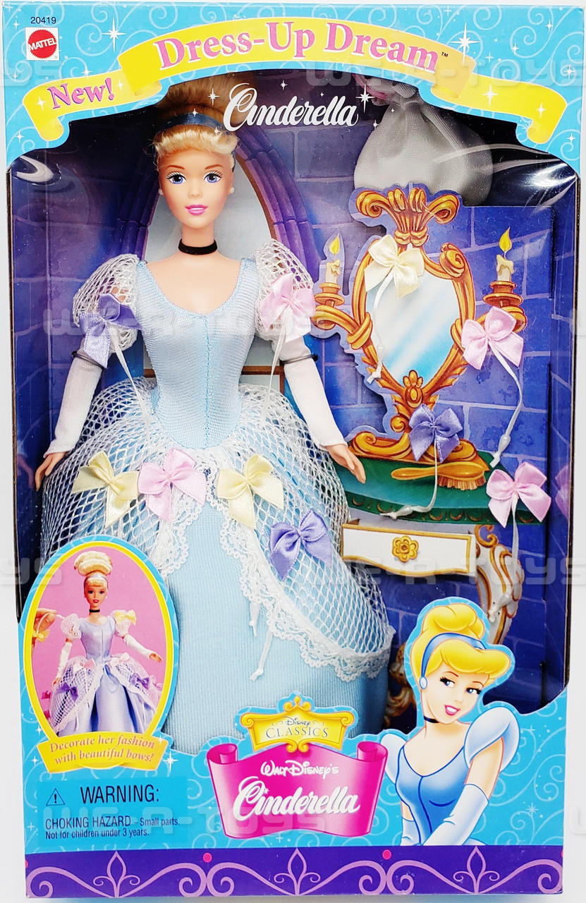 Disney Classics Dress-Up Dream Cinderella Doll Mattel 1998 #20419 NEW -  We-R-Toys
