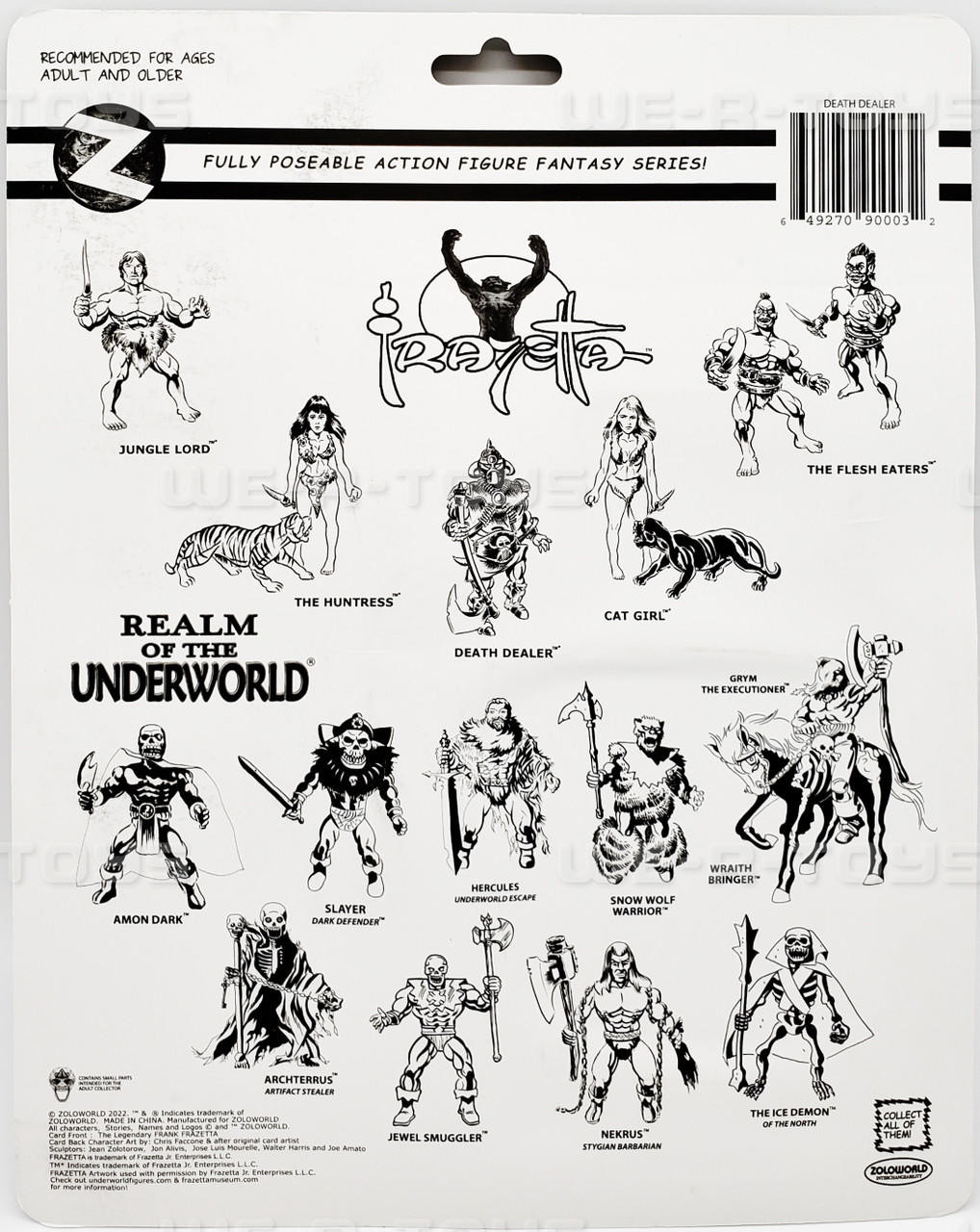 Frazetta Death Dealer Action Figure ZoloWorld 2022 #90003 NEW - We