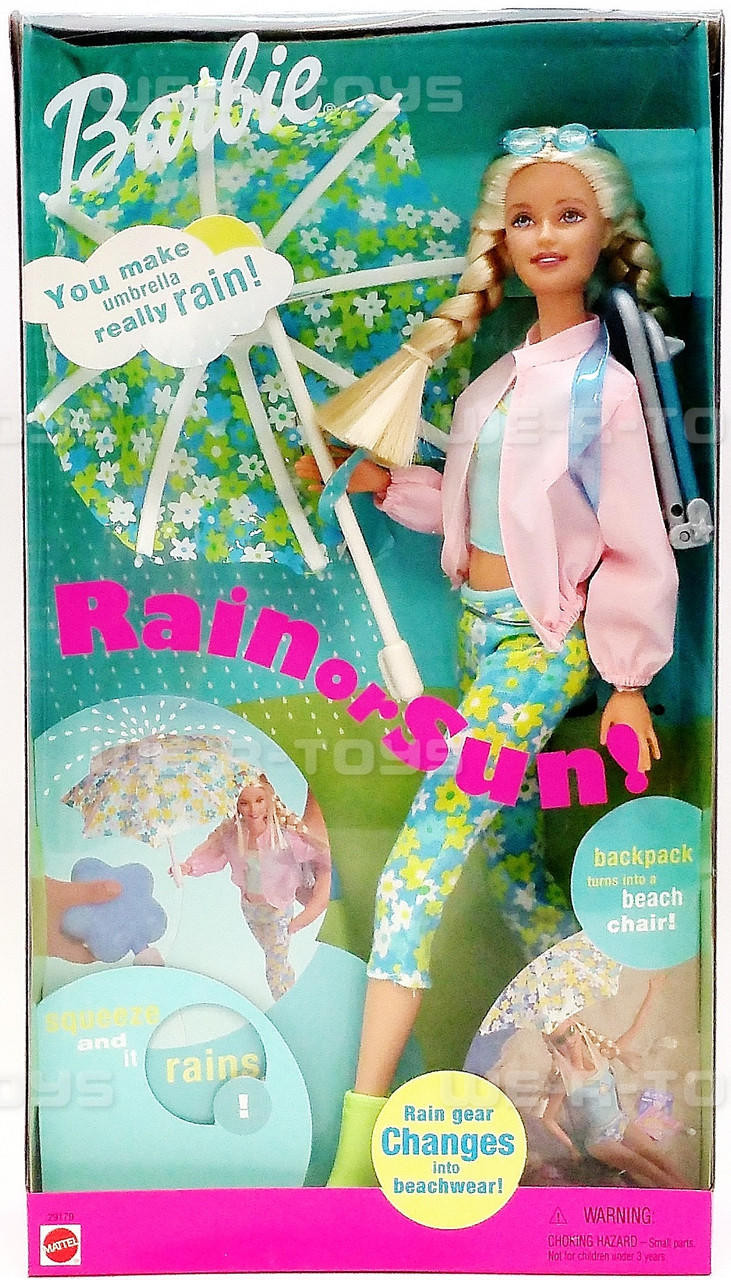 Rain or Sun Barbie Doll 2000 Mattel #29179