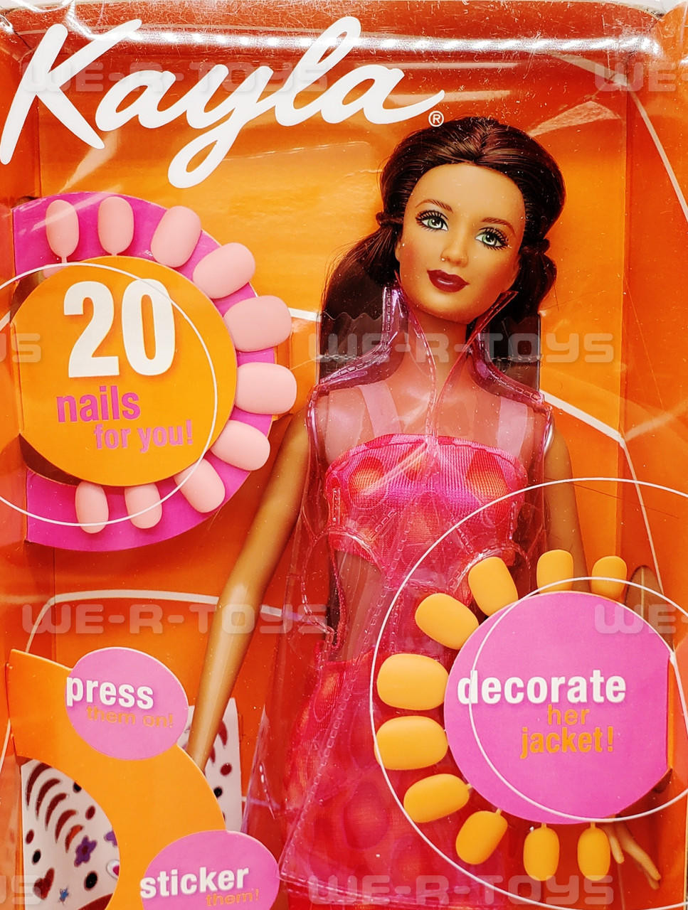 Barbie Kayla Amazing Nails Doll Set Mattel 2001 #53381 NEW - We-R-Toys