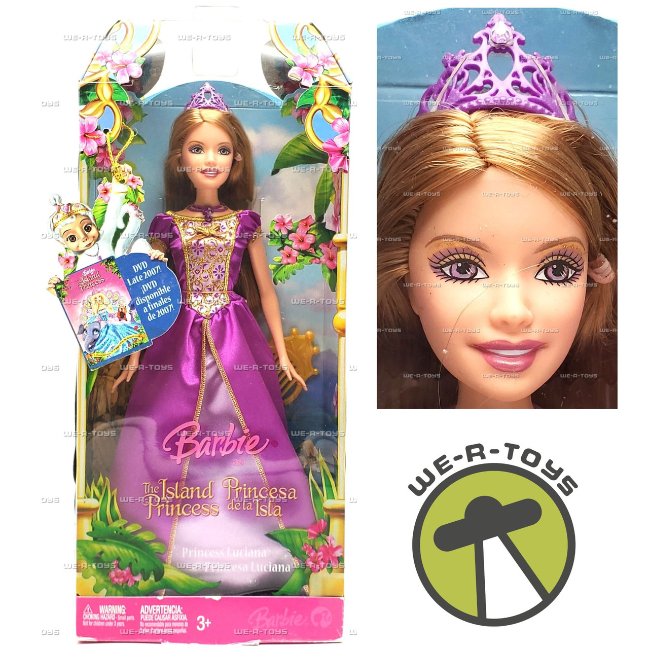 Barbie as The Island Princess Luciana Doll Mattel 2007 #L3130 NEW