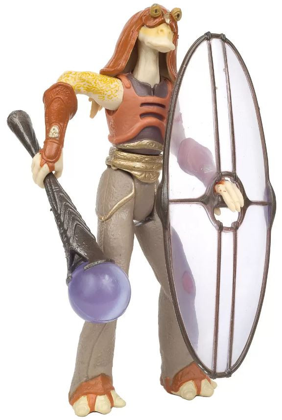 Gungan Figure Star Wars Power of the Jedi Gungan Warrior Action Figure 2000 Hasbro ...