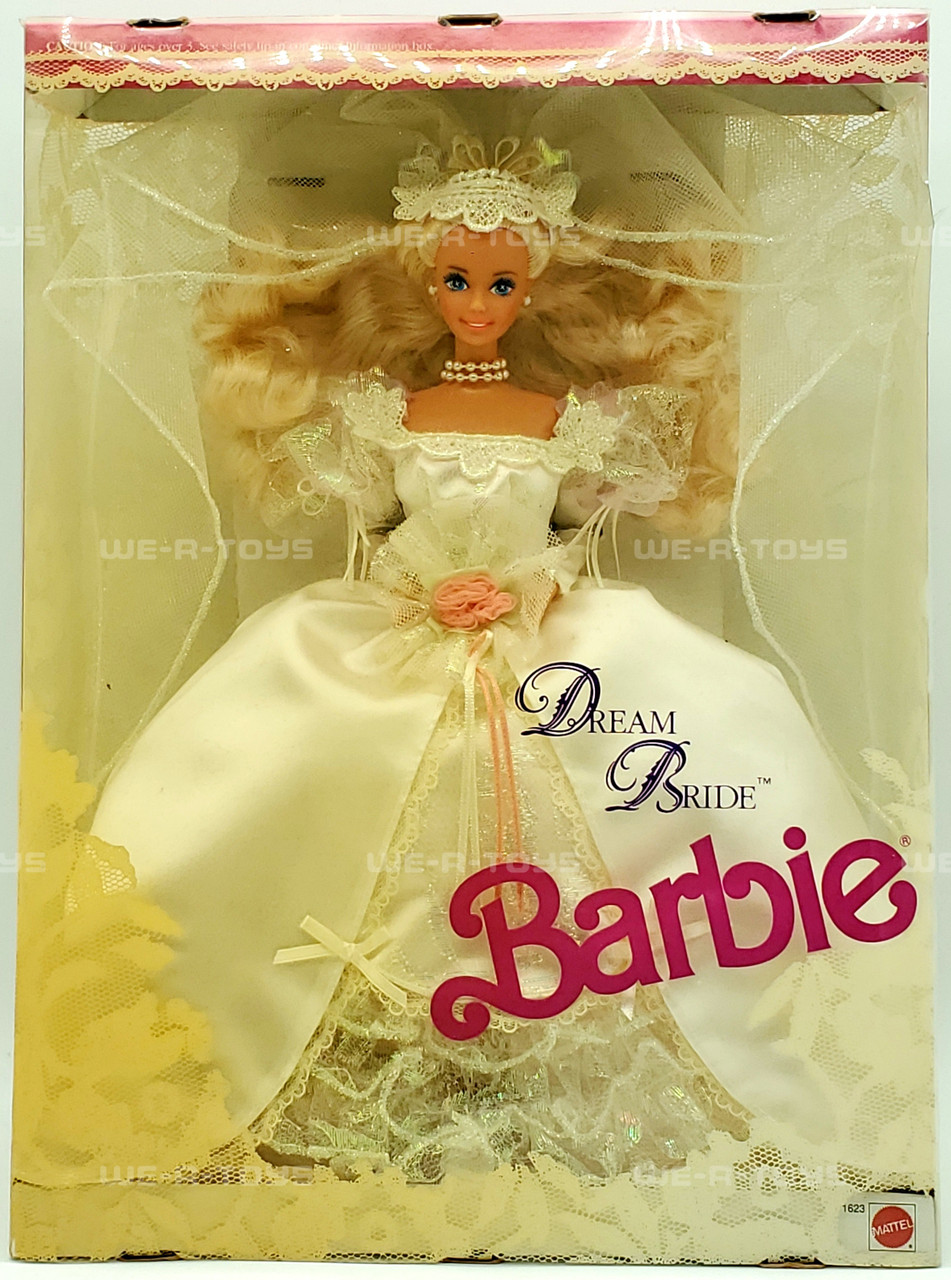 Dream Bride Wedding Romance in Satin & Lace Barbie Doll 1991 Mattel 1623