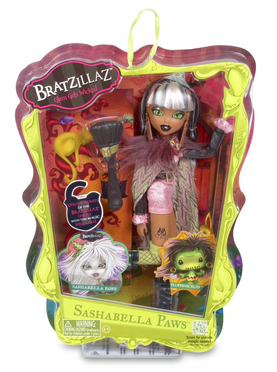 Bratzillaz Glam gets Wicked Sashabella Paws Doll MGA #514909 - We