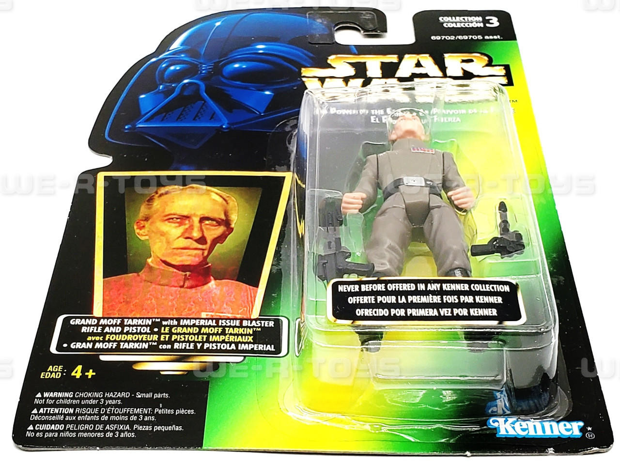 Star Wars Power of the Force Grand Moff Tarkin Figure Multilingual Holo  1996 NEW - We-R-Toys