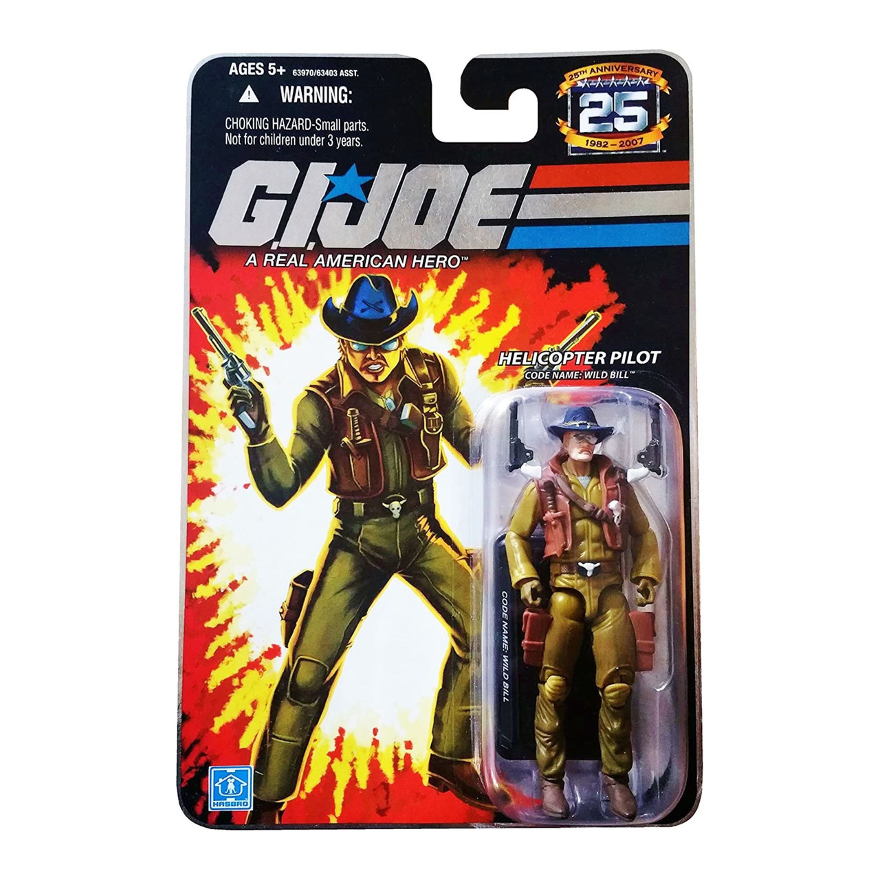 G.I. Joe 25th Anniversary Wild Bill Helicopter Pilot 3.75