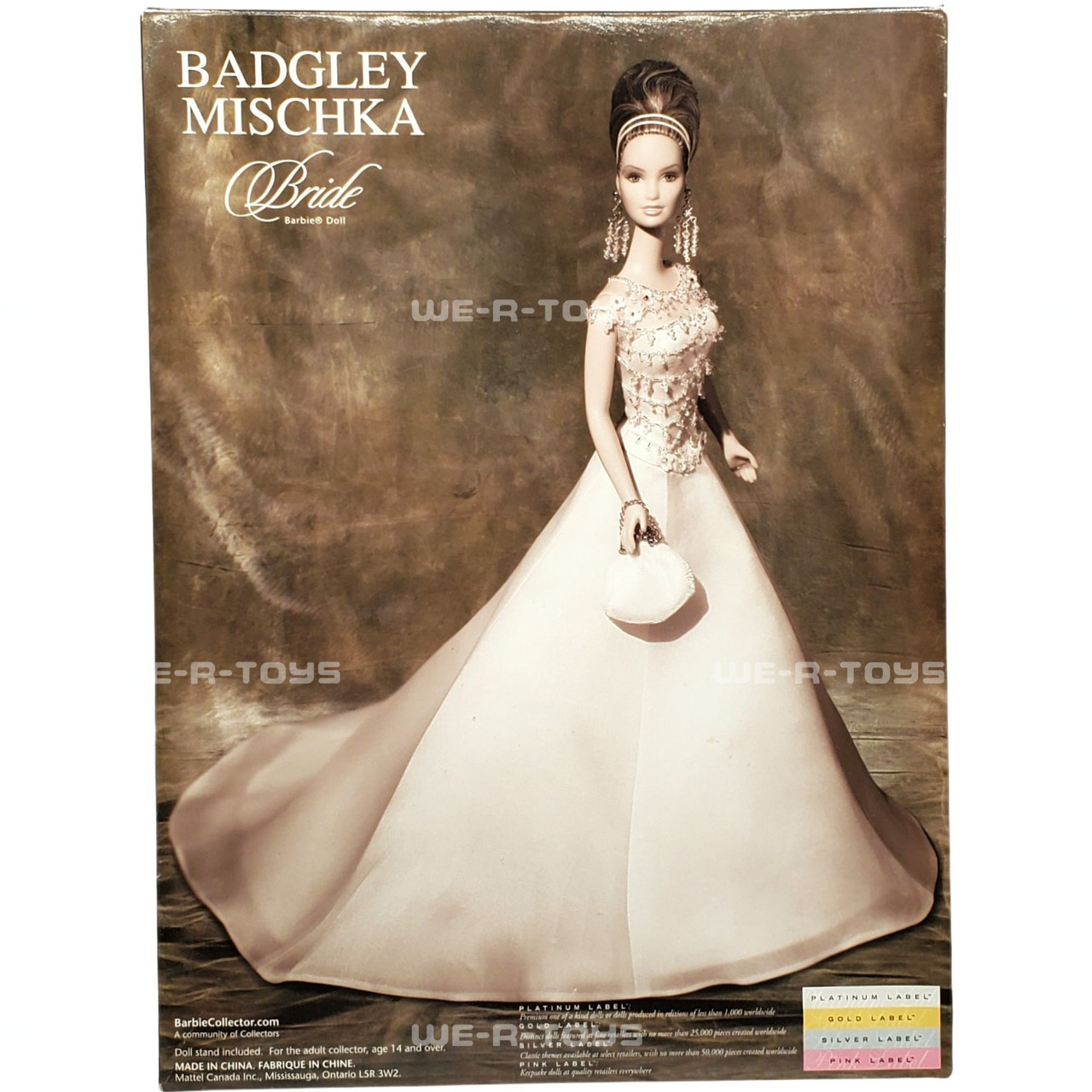 Badgley Mischka Bride Limited Edition Gold Label Barbie Doll 2003 