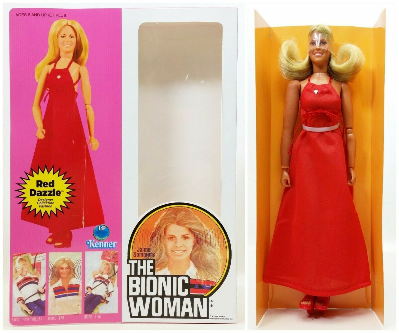 KENNER Bionic Woman with Mission Purse (Similar Sized dolls such