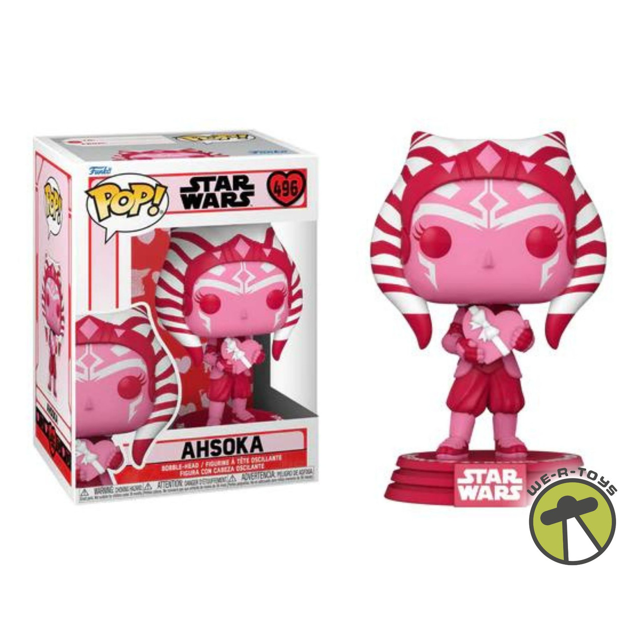 Funko POP Star Wars #496 Ahsoka Valentine Edition Bobble Head Vinyl Figure