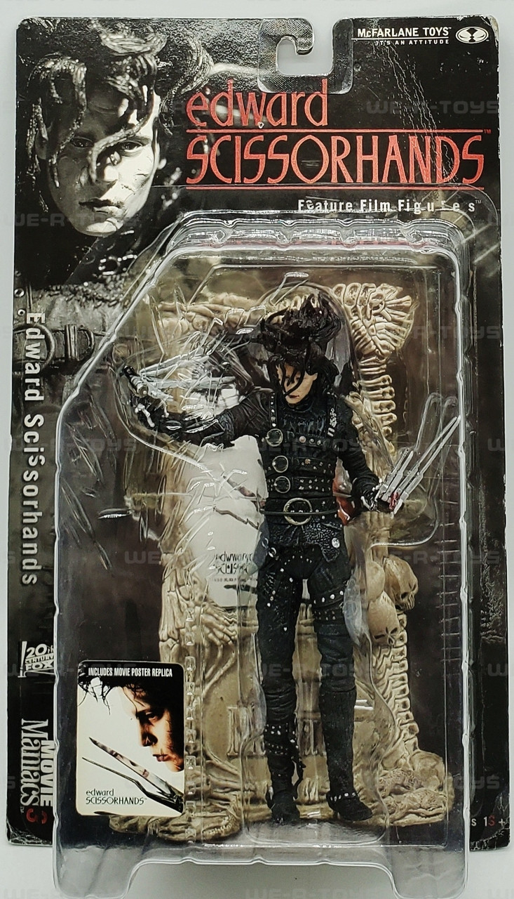 Edward Scissorhands Action Figure & Movie Poster 2000 McFarlane Toys 17503  NRFP