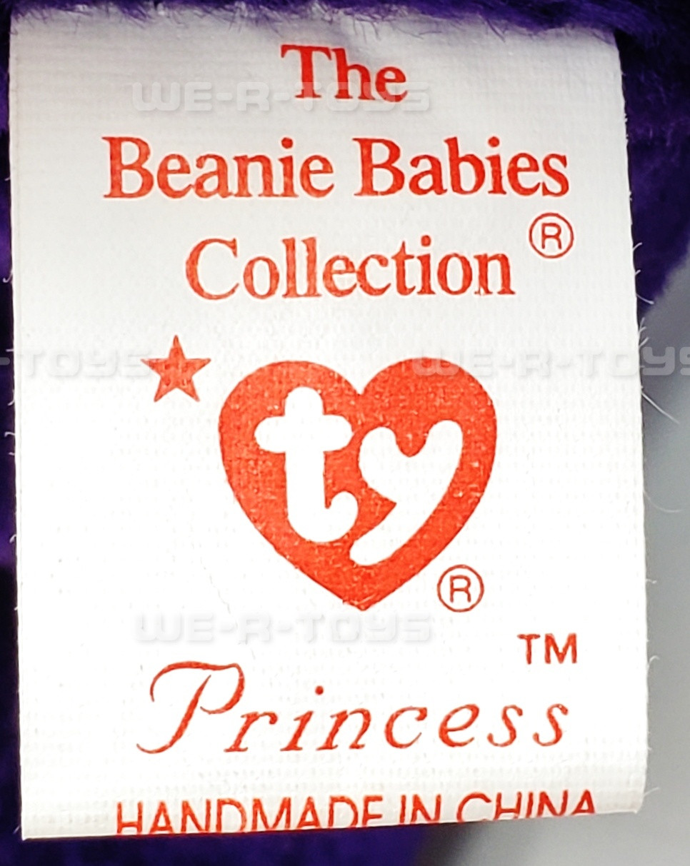 Tag Beanie Boo Princess Diana TY Beanie Baby Princess Diana Purple