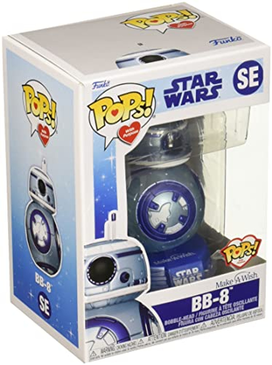 Funko POP Star Wars Make A Wish SE Metallic BB-8 Bobble Head Vinyl