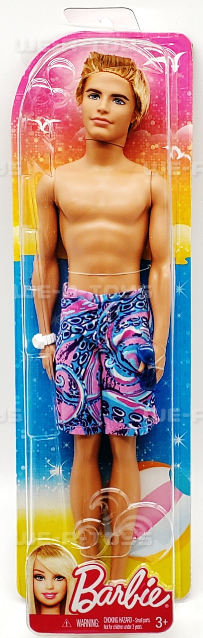Barbie Ken Beach Doll With Swim Shorts Mattel 2012 No. X9602 NRFP