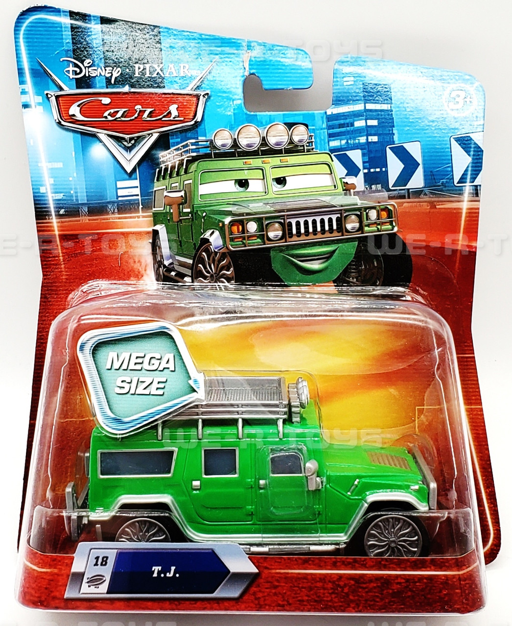 Disney Pixar CARS Mega Size #18 T.J. Diecast Vehicle NEW - We-R-Toys
