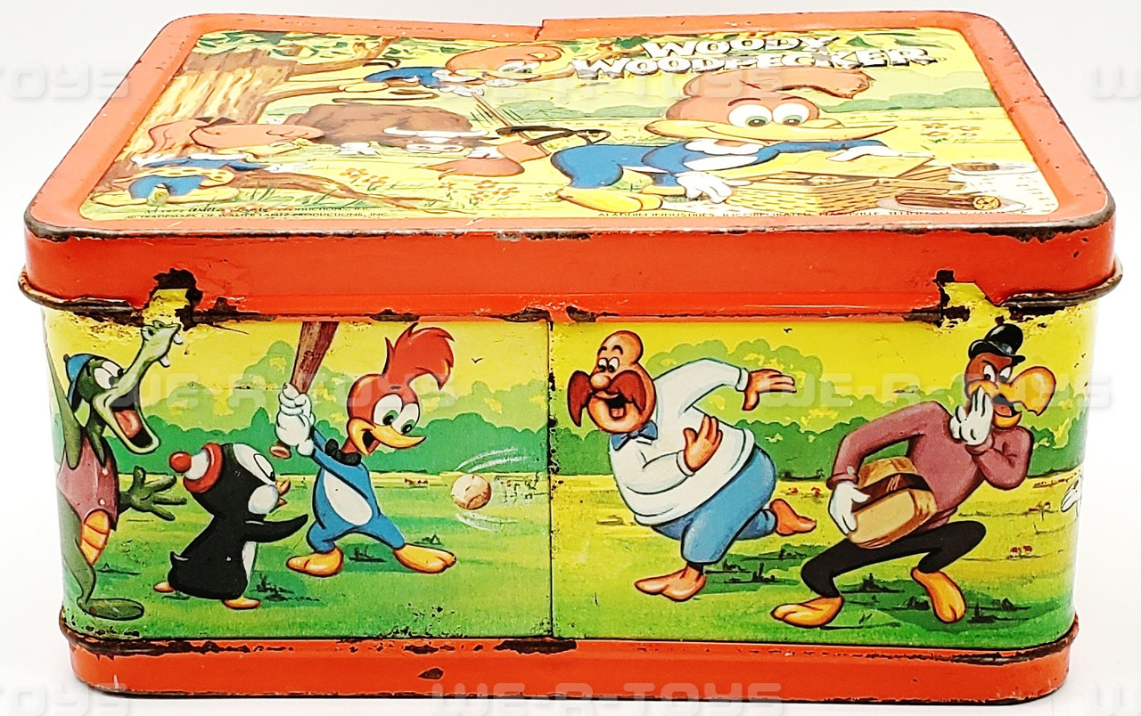 ウッディ・ウッドペッカー ランチボックス Woody the Woodpecker Metal Lunch Box Aladdin Industries 1972 USED