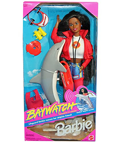 Baywatch African American Barbie Doll Dolphin 1994 Mattel #13259