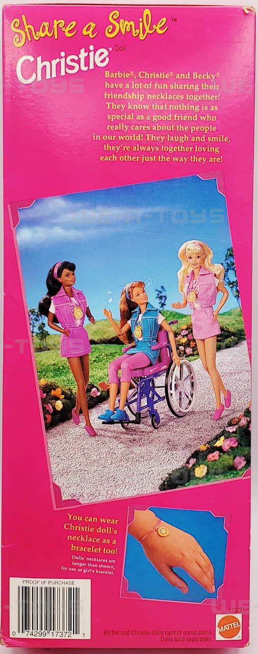 Barbie Share A Smile Christie Doll African American 1996 Mattel