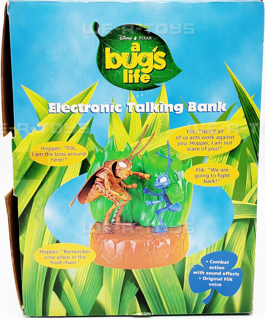 Disney Pixar A Bug's Life Electronic Talking Bank Flik and Hopper