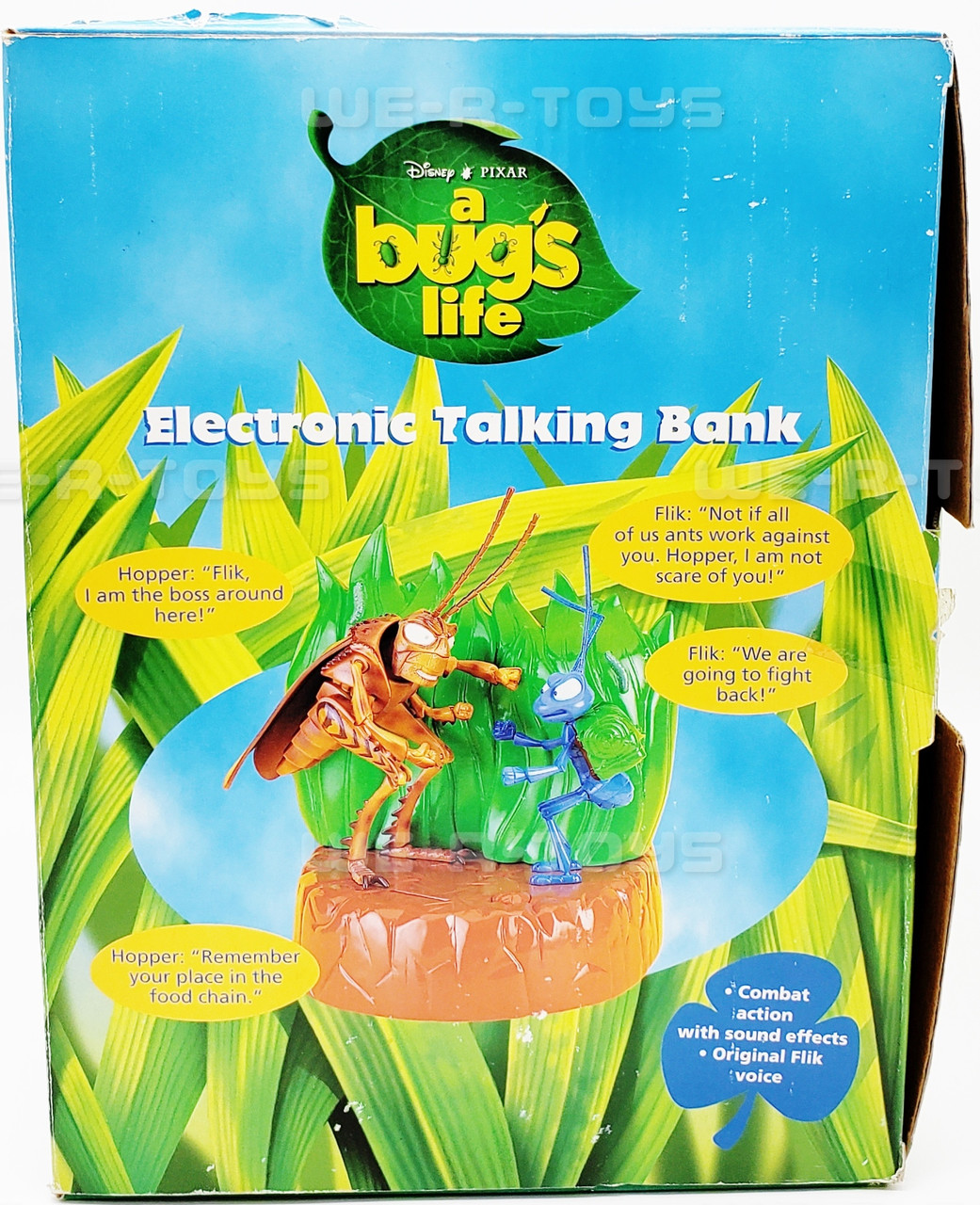 Disney Pixar A Bug's Life Electronic Talking Bank Flik and