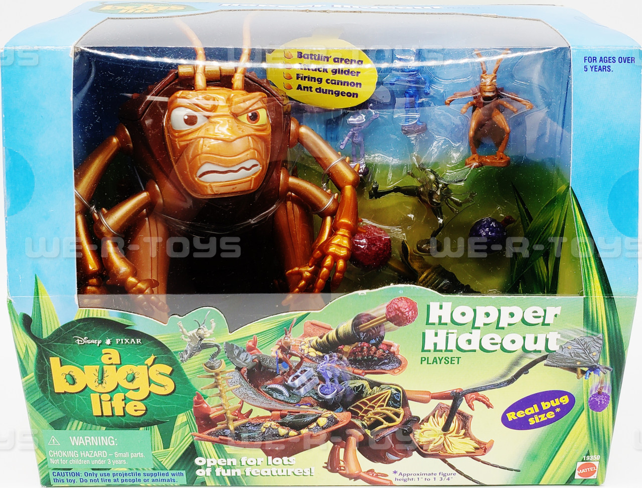 Disney Pixar A Bug's Life Hopper Hideout Playset Mattel 1998