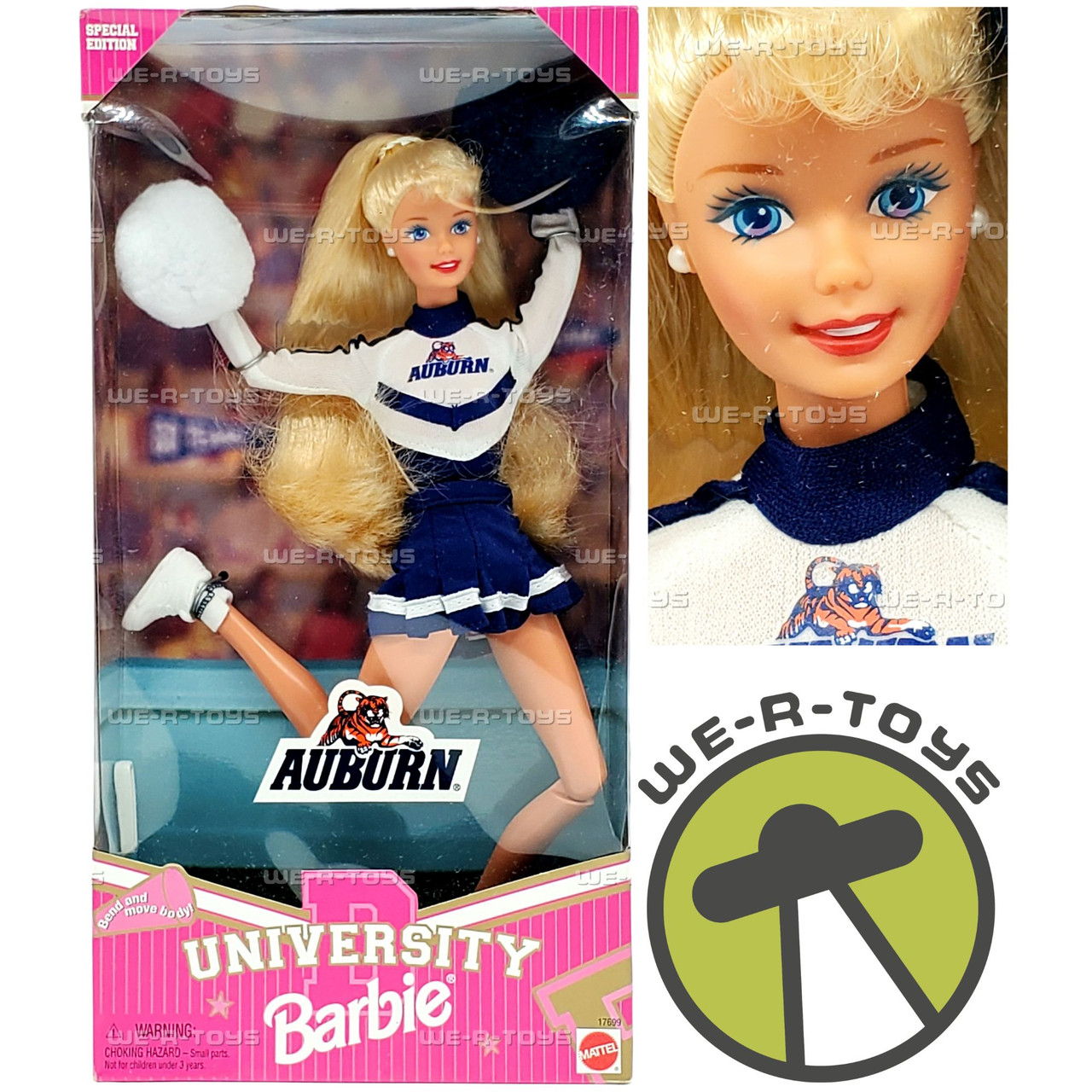 Auburn University Cheerleader Barbie Doll Special Edition 1996 Mattel 17699