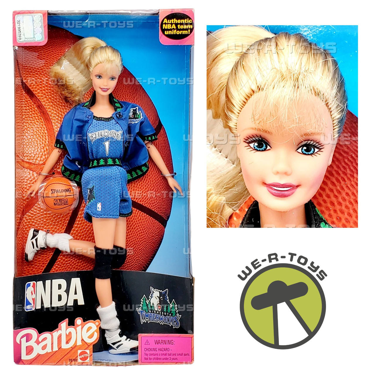 NBA Minnesota Timberwolves Basketball Player Barbie Doll 1998