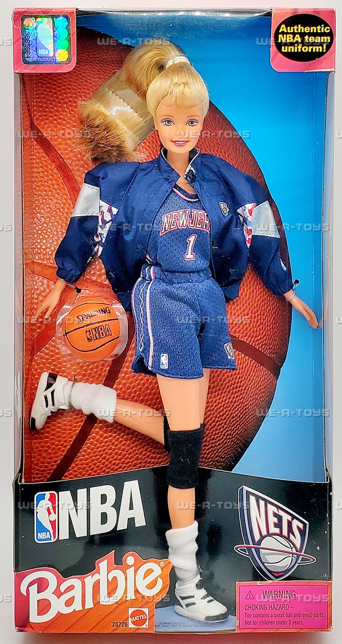 NBA Barbie Doll New Jersey Nets Blonde 1998 Mattel 20726