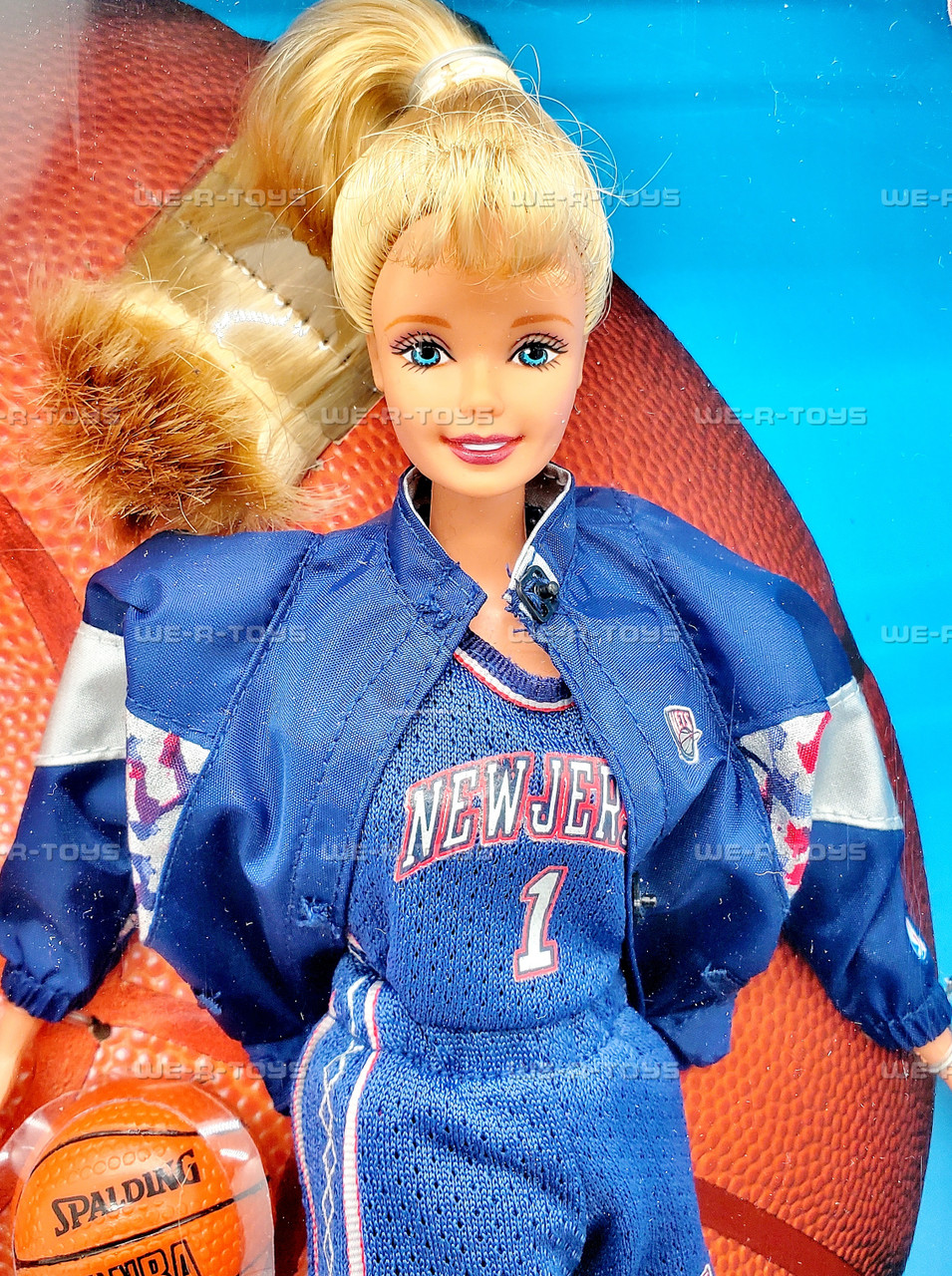NBA Barbie Doll New Jersey Nets Blonde 1998 Mattel 20726