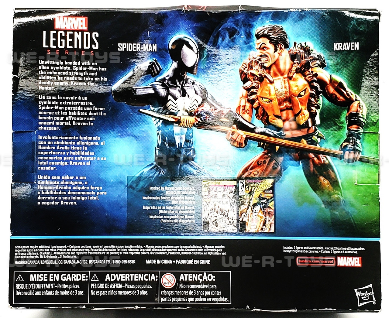 Marvel Legends Spider-Man and Kraven Two Pack Figures 2018 Hasbro