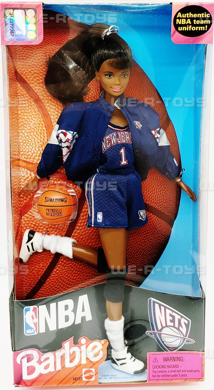 Barbie NBA New York Nets African American Doll RARE Mattel 1998 #20727 NEW