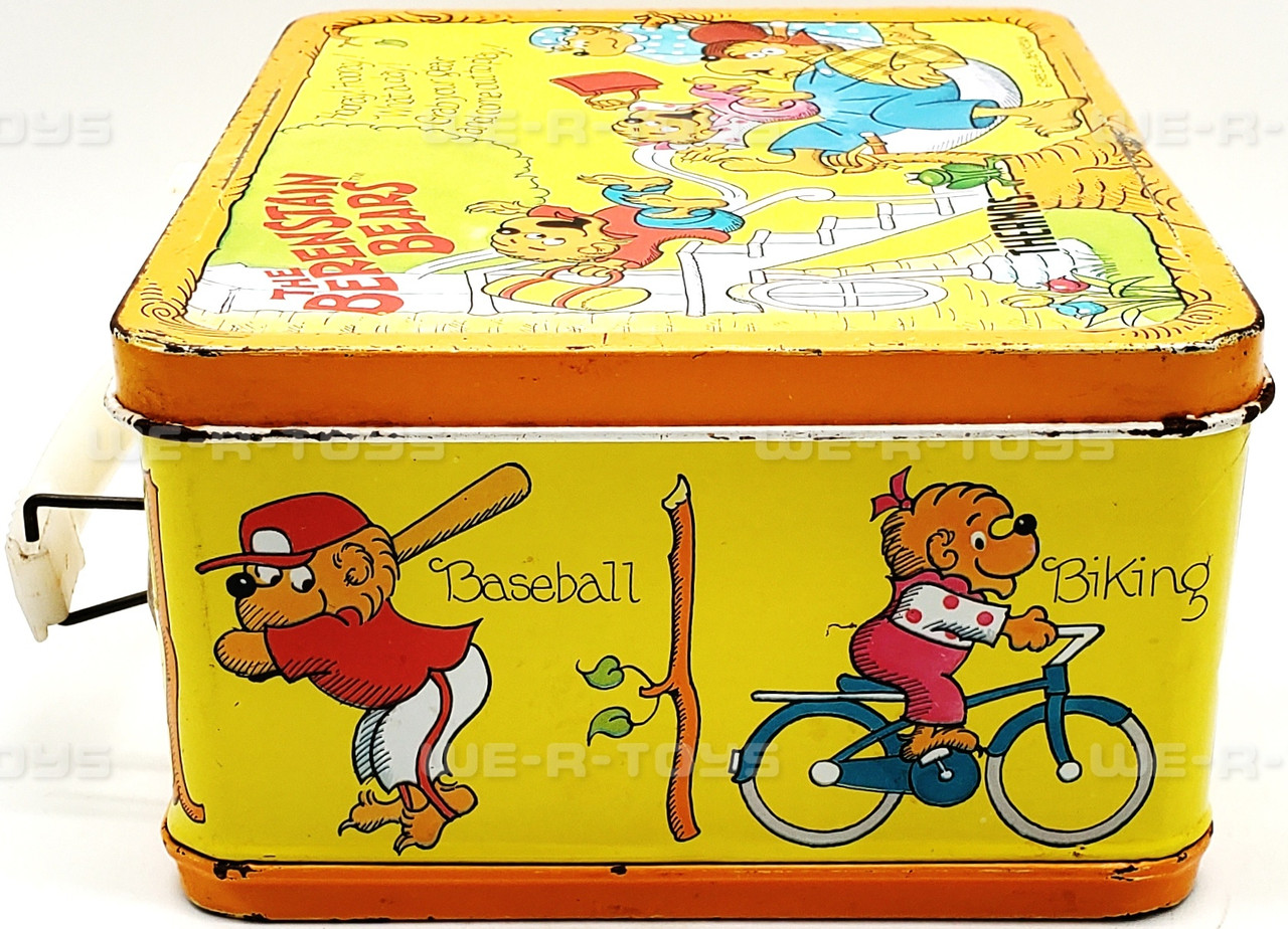 The Berenstain Bears Metal Lunch Box Thermos Brand 1983 USED - We-R-Toys