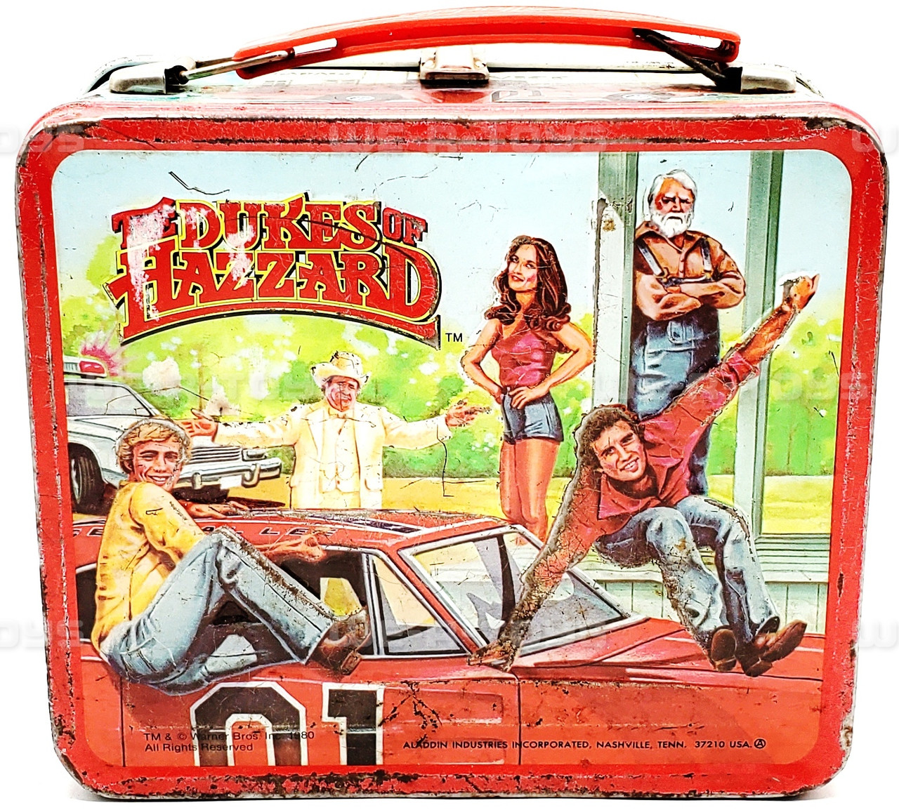 The Dukes of Hazzard Metal Lunch Box Aladdin Industries 1980 USED