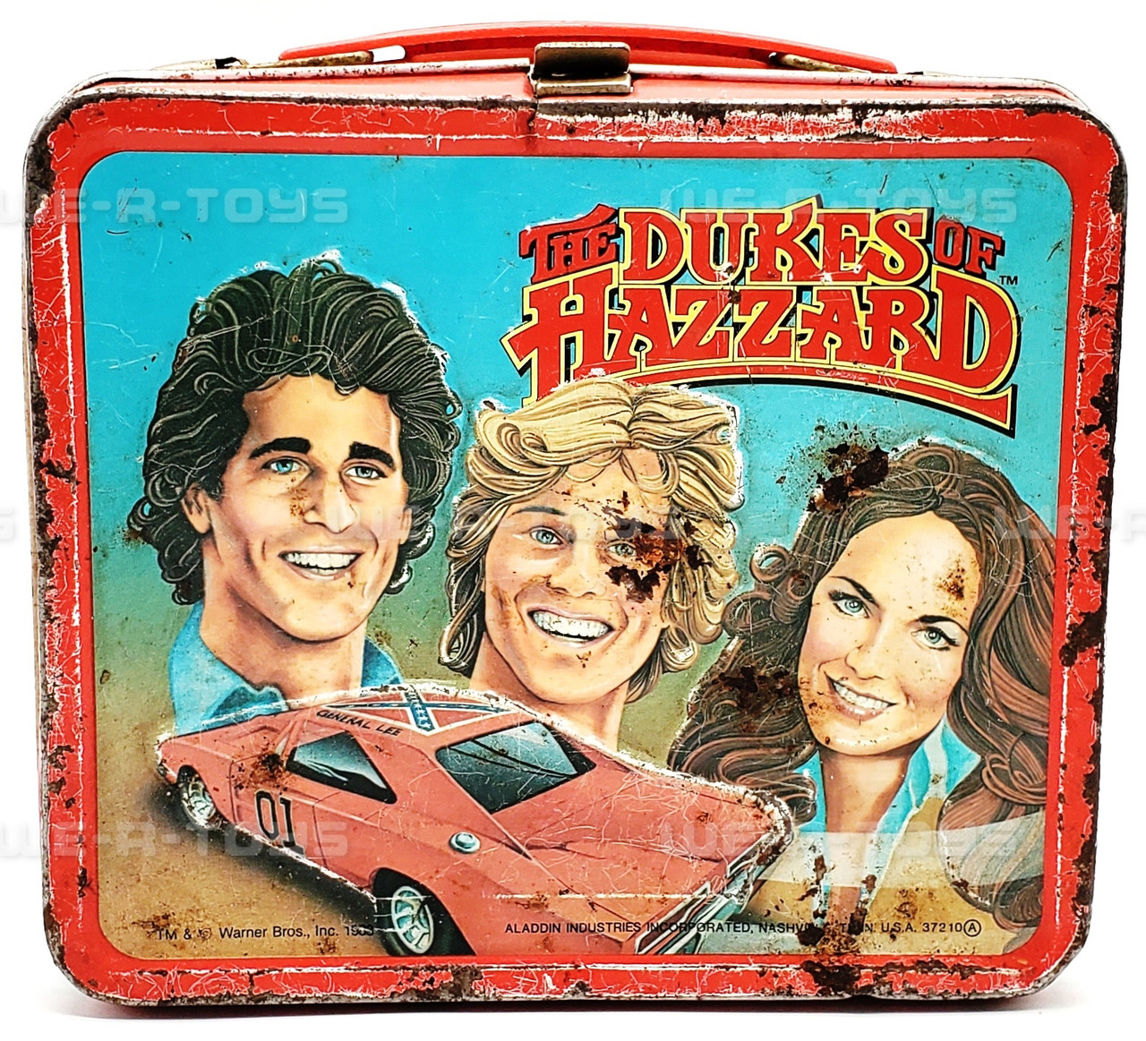 The Dukes of Hazzard Metal Lunch Box Aladdin Industries 1983 USED