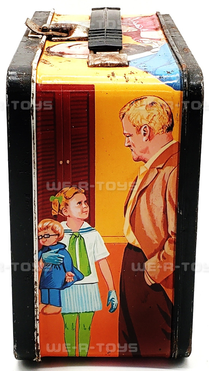 Family Affair Metal Lunch Box Thermos Brand 1969 USED - We-R-Toys