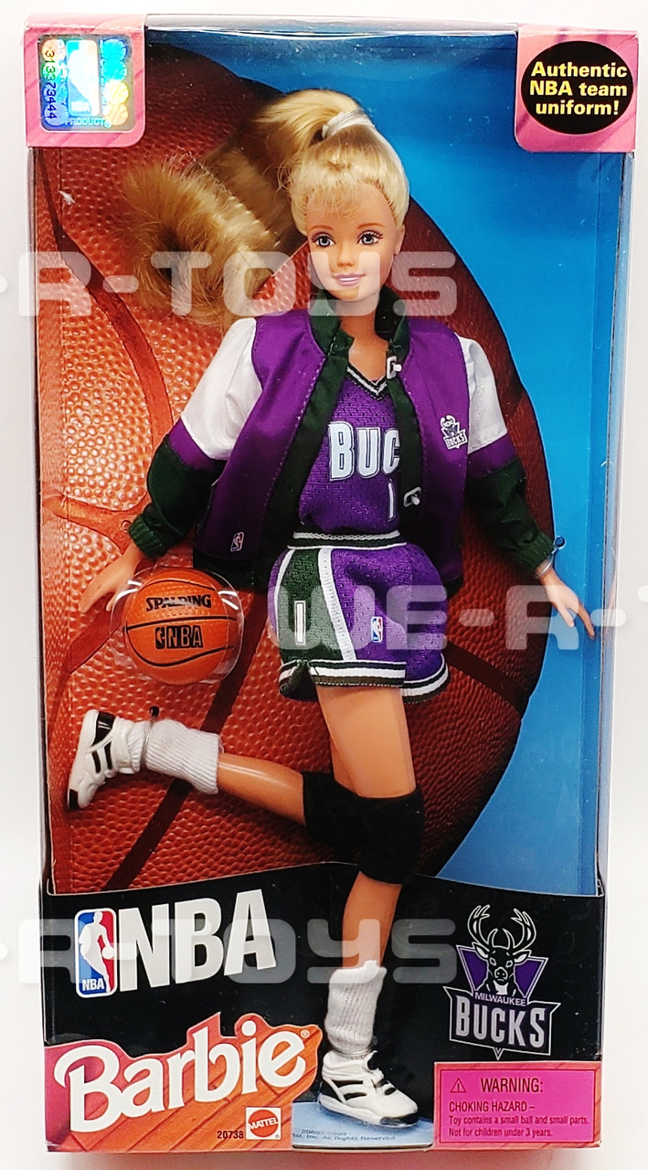 Barbie NBA Milwaukee Bucks Dolls 1998 Mattel No. 20738 NRFB