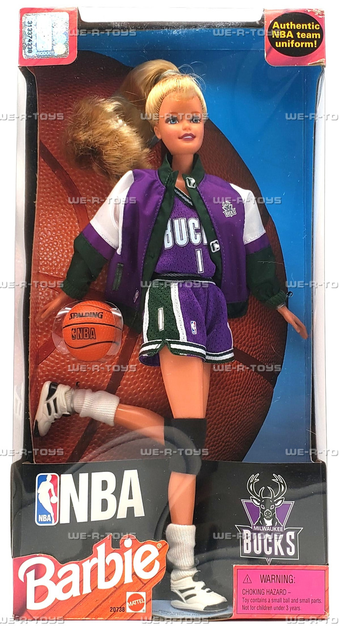 Barbie NBA Milwaukee Bucks Dolls 1998 Mattel #20738 - We-R-Toys