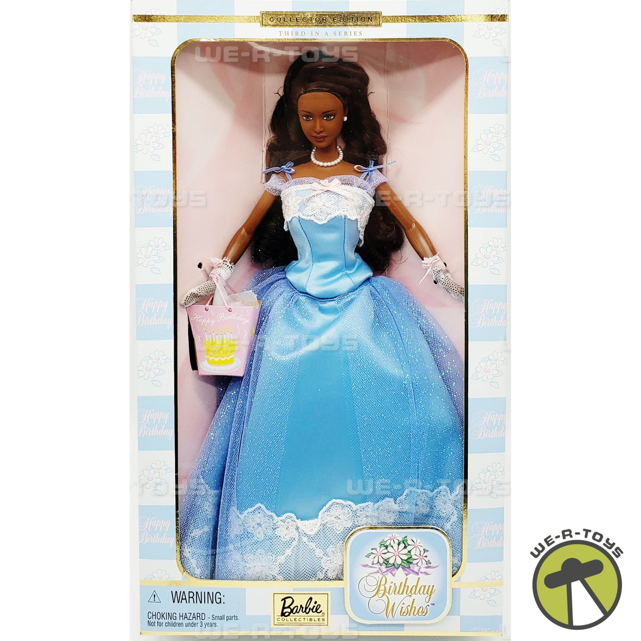 navy blue dress for baby girl Barbie Collectibles Birthday Wishes African American Doll Mattel 2000  #28435 NEW