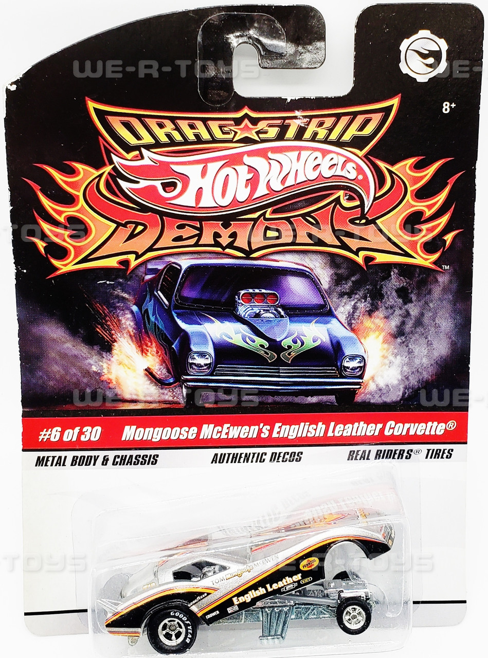 Hot Wheels Drag Strip Demons Mongoose McEwen's English Leather Corvette  Vehicle