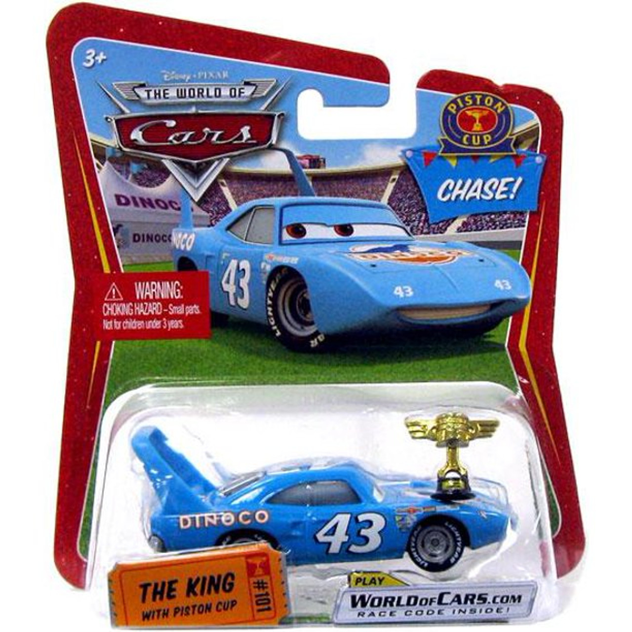 Disney Pixar The World of CARS Chase! The King with Piston Cup Diecast  Vehicle