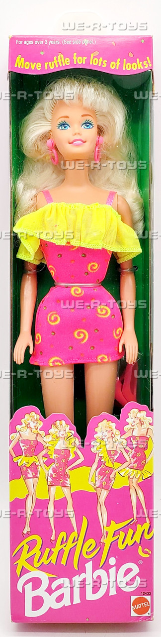 Ruffle Fun Barbie Doll Ruffle For Lots Of Looks 1994 Mattel Mfr