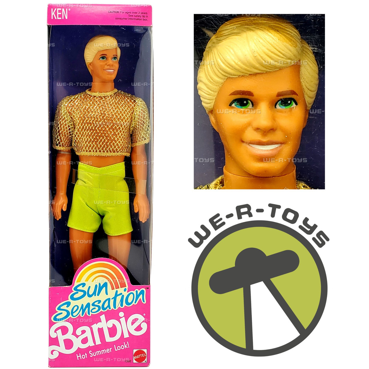 Barbie Sun Sensation Ken Doll 1991 Mattel 1392 - We-R-Toys