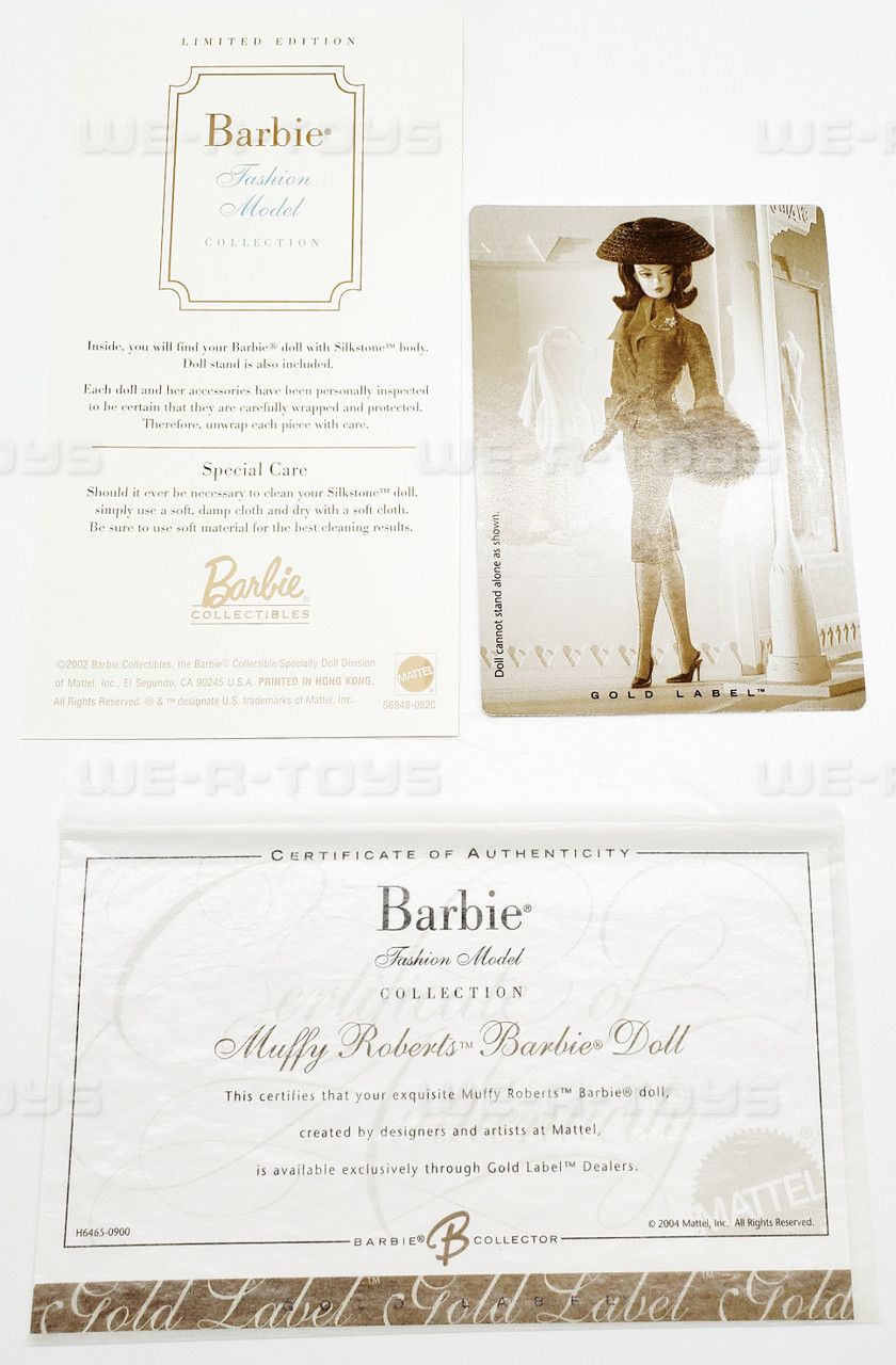 Barbie H6465 2004 Muffy Roberts Silkstone Modelo de moda Barbie H6465 2004 Muffy Roberts Silkstone Modelo de moda