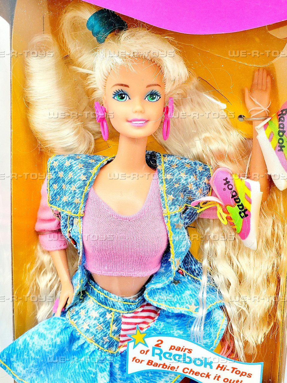 All American Barbie Doll Reebok Edition 1990 Mattel 9423 - We-R-Toys