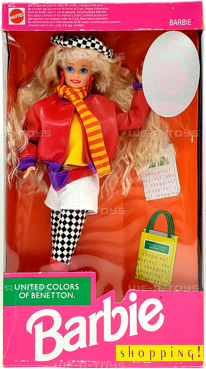 United Colors of Benetton Shopping Barbie Doll 1991 Mattel 4873