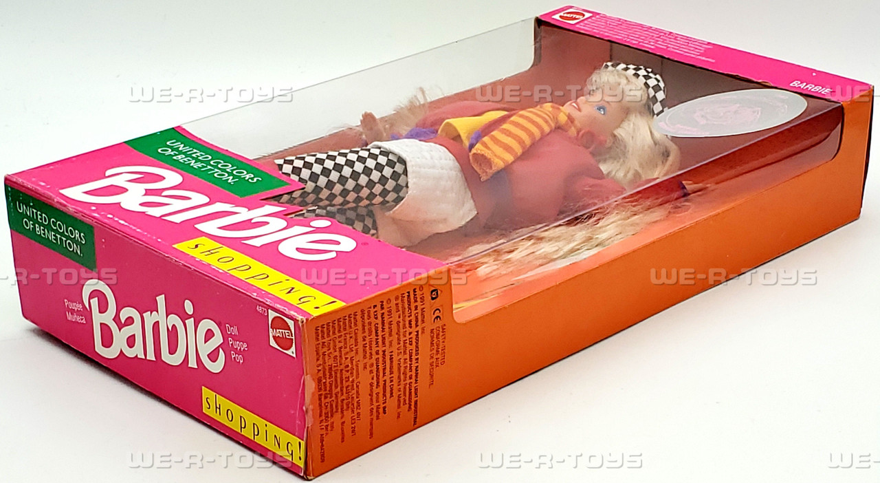 United Colors of Benetton Shopping Barbie Doll 1991 Mattel