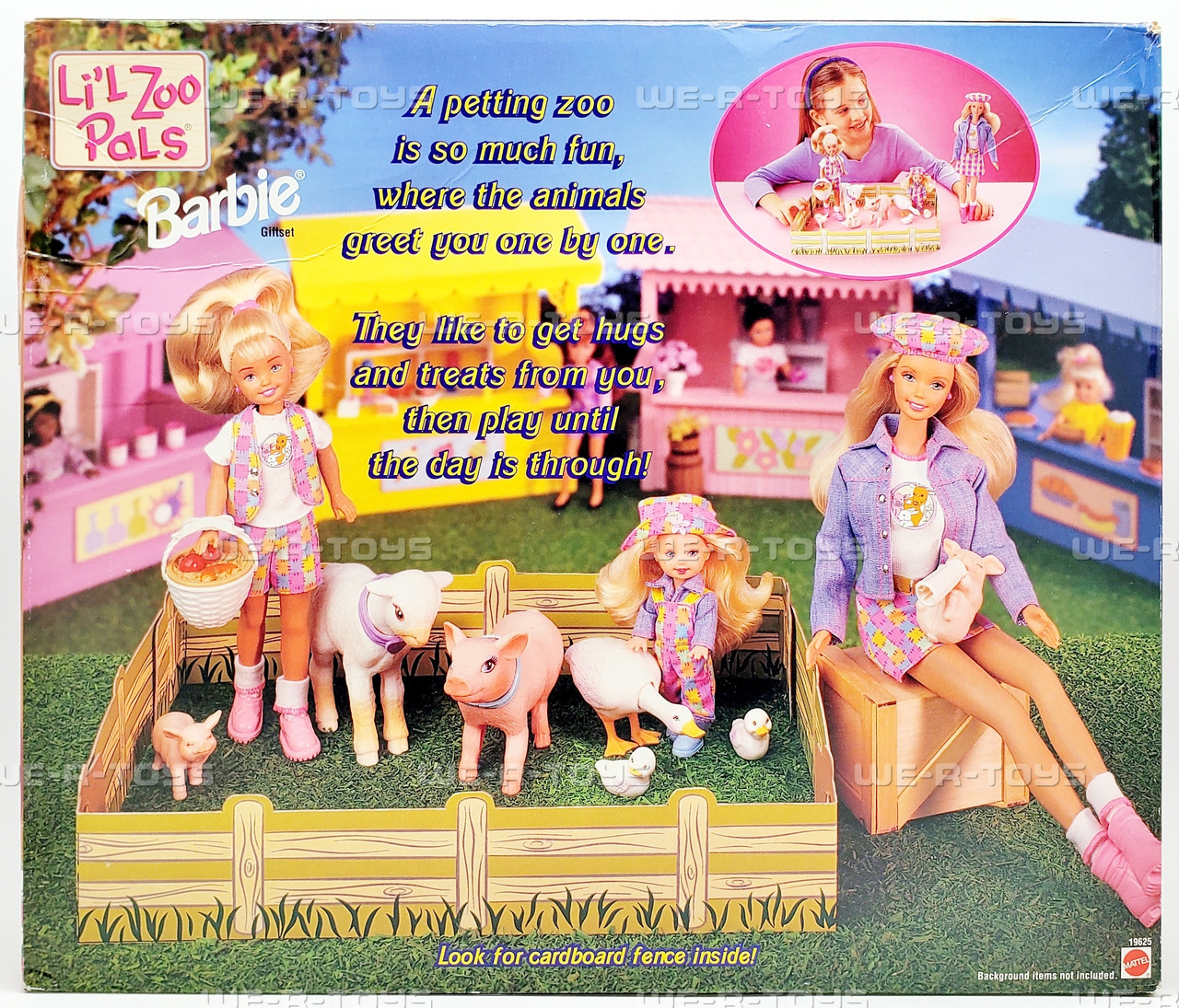 Li'l Zoo Pals Set with Barbie Kelly & Stacie Dolls 1998 Mattel
