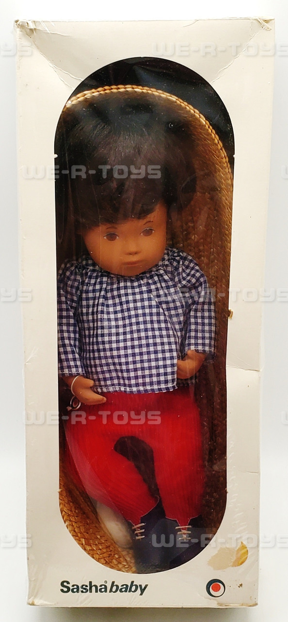 Sasha Baby #508 White Bird Brown Hair Doll w/ Basket Made in