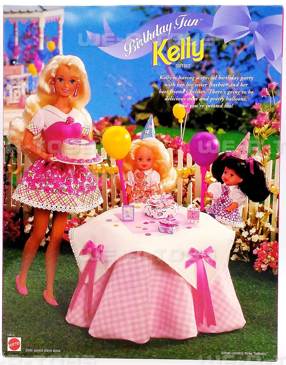 Birthday Fun Special Edition Kelly Chelsie & Barbie Doll 1996 Mattel #15610